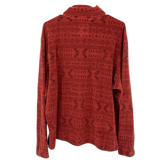 Mens Duluth Trading Relaxed Fit Red Lined Fleece Jacket Size XL - Picture 4 of 6